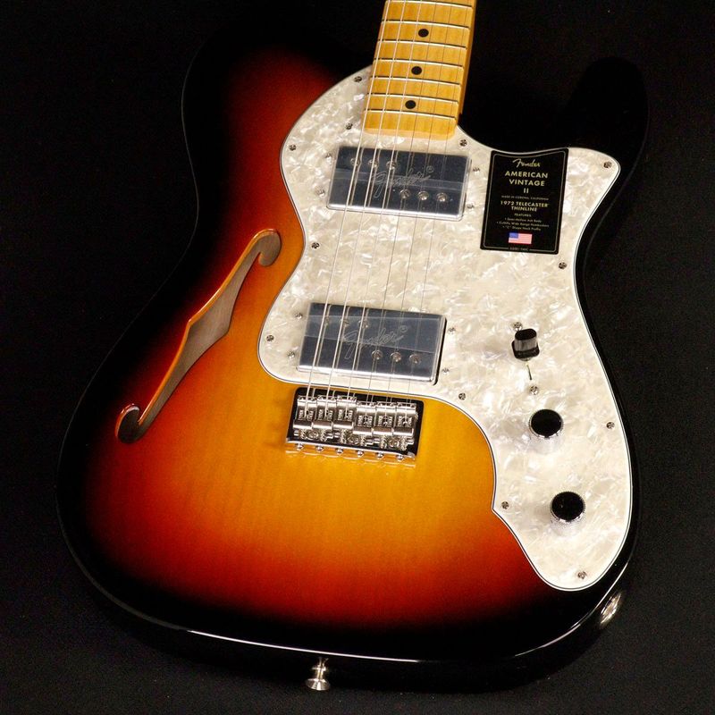 Fender / American Vintage II 1972 Telecaster Thinline Maple 3-Color Sunburst ≪S/N:V11243≫ 【アウトレット特価】【心斎橋店】