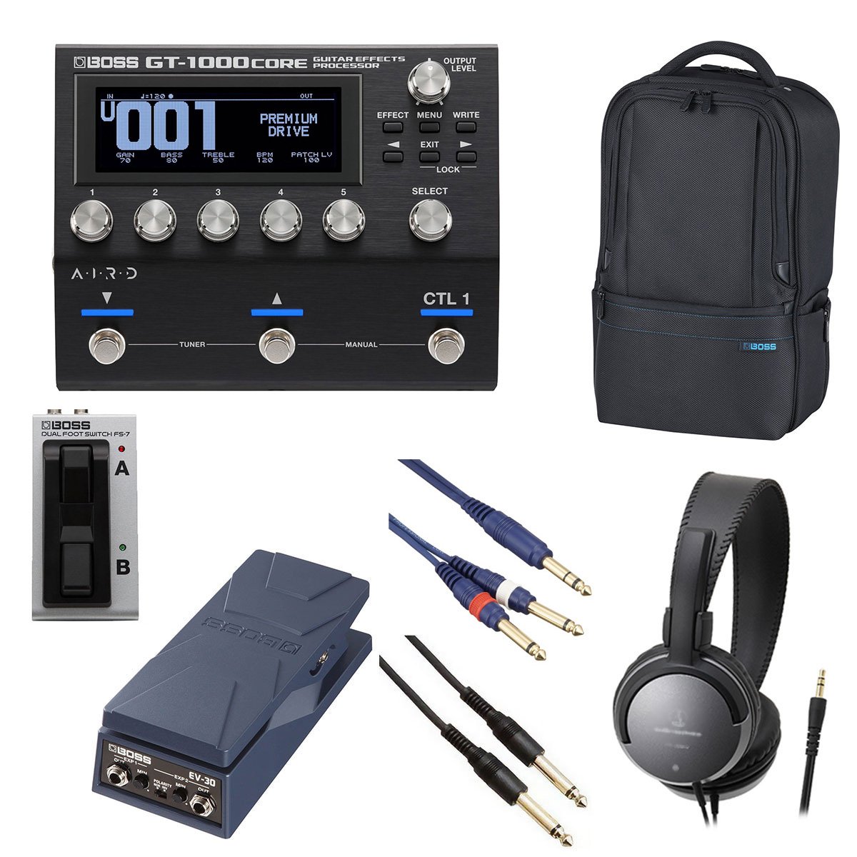 BOSS GT-1000CORE と BOSS FS-6 セット BOSS / GT-1000Core [オプションアイテム+BOSS製ユーティリティ