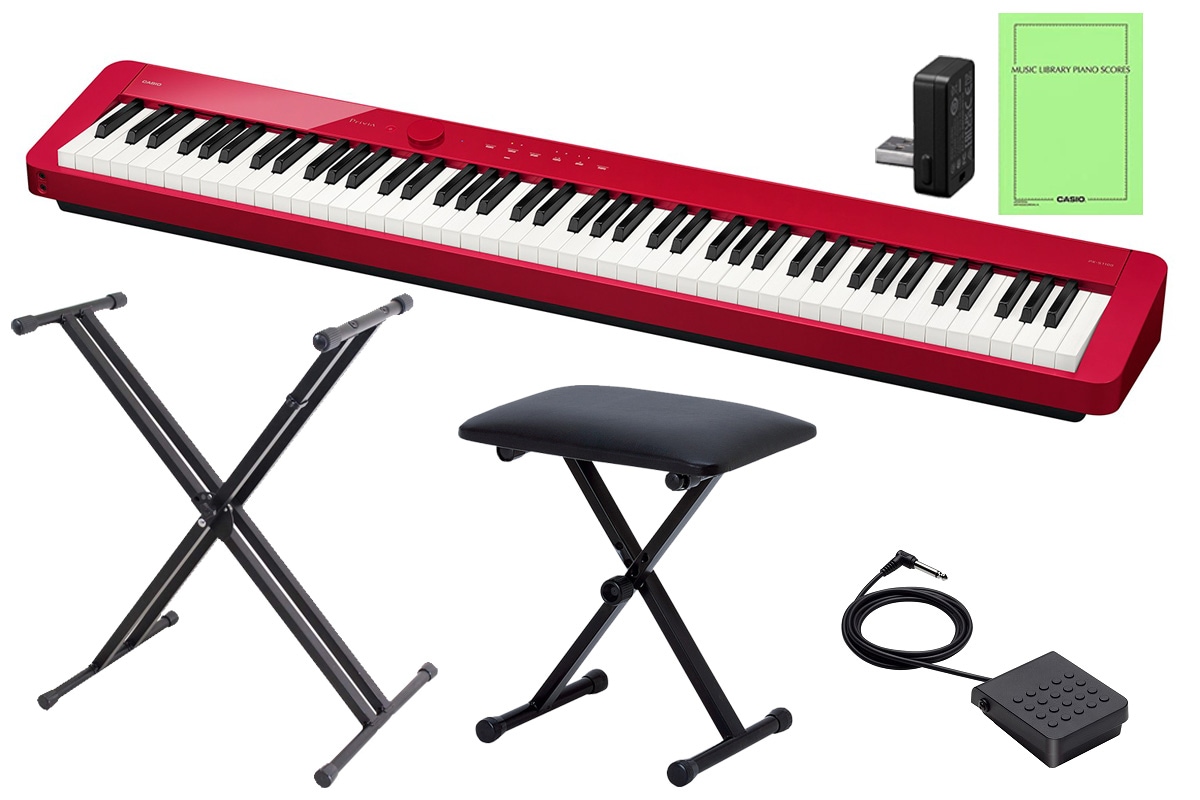 CASIO カシオ / PX-S1100RD【キーボードスタンド＆椅子セット