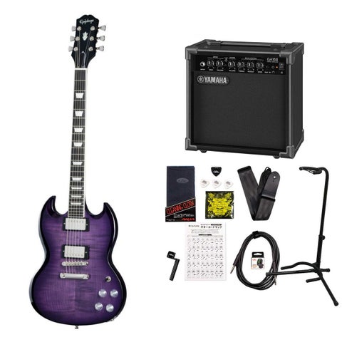 Epiphone / Inspired by Gibson SG Modern Figured Purple Burst エピフォン YAMAHA GA15IIアンプ付属初心者セットR