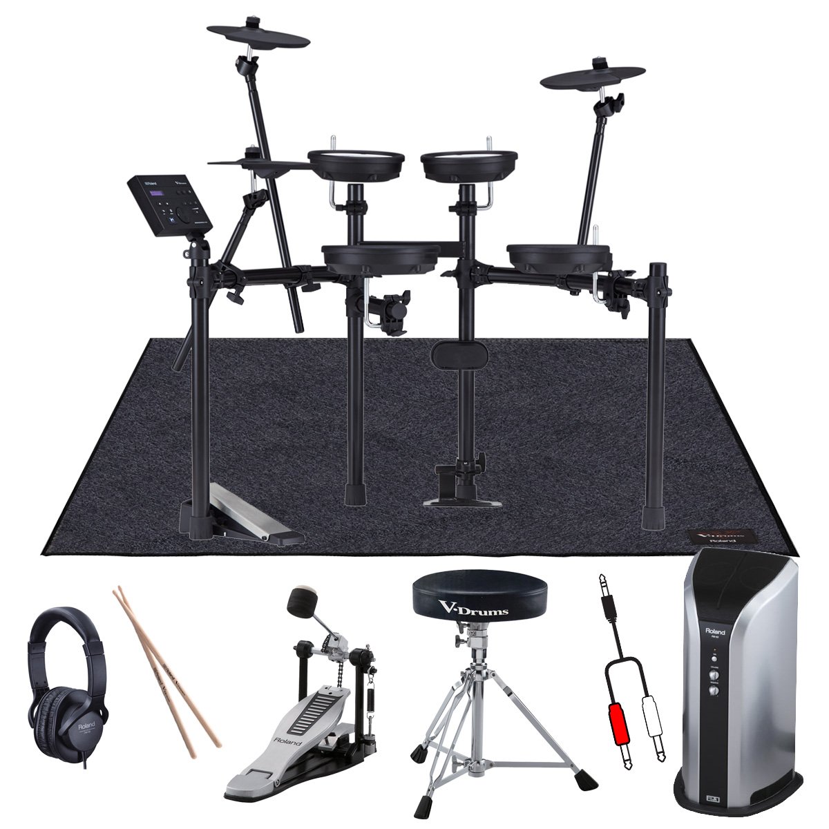 Roland / TD-07DMK 純正DAP-3XとPM-03モニターのエクストラセット w/V