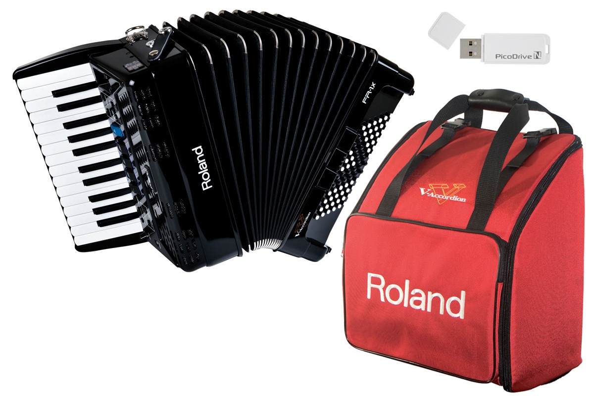 Roland ローランド / V-Accordion FR-1X BK【純正ケース BAG-FR-1