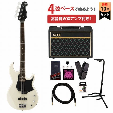 YAMAHA / BB234 ヴィンテージホワイト(VW) BB200 Series ヤマハ Broad BassVOXアンプ付属エレキベース初心者セット