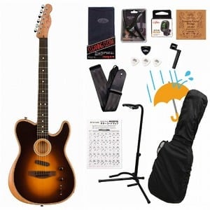 Fender / Acoustasonic Player Telecaster Rosewood Fingerboard Shadow Burst フェンダーアコギ入門豪華12点初心者セットR