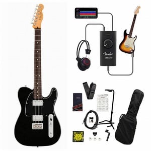 Fender / Player II Telecaster HH Rosewood Fingerboard Black  録音＆セッションで上達！Fender Link I/O付き13点セット