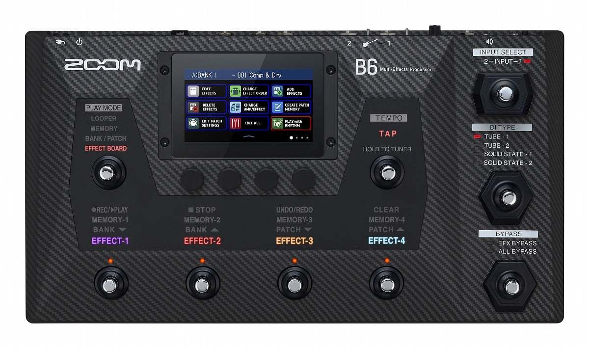 ZOOM / B6 Multi-Effects Processor + CBG-6 純正キャリーバッグセット