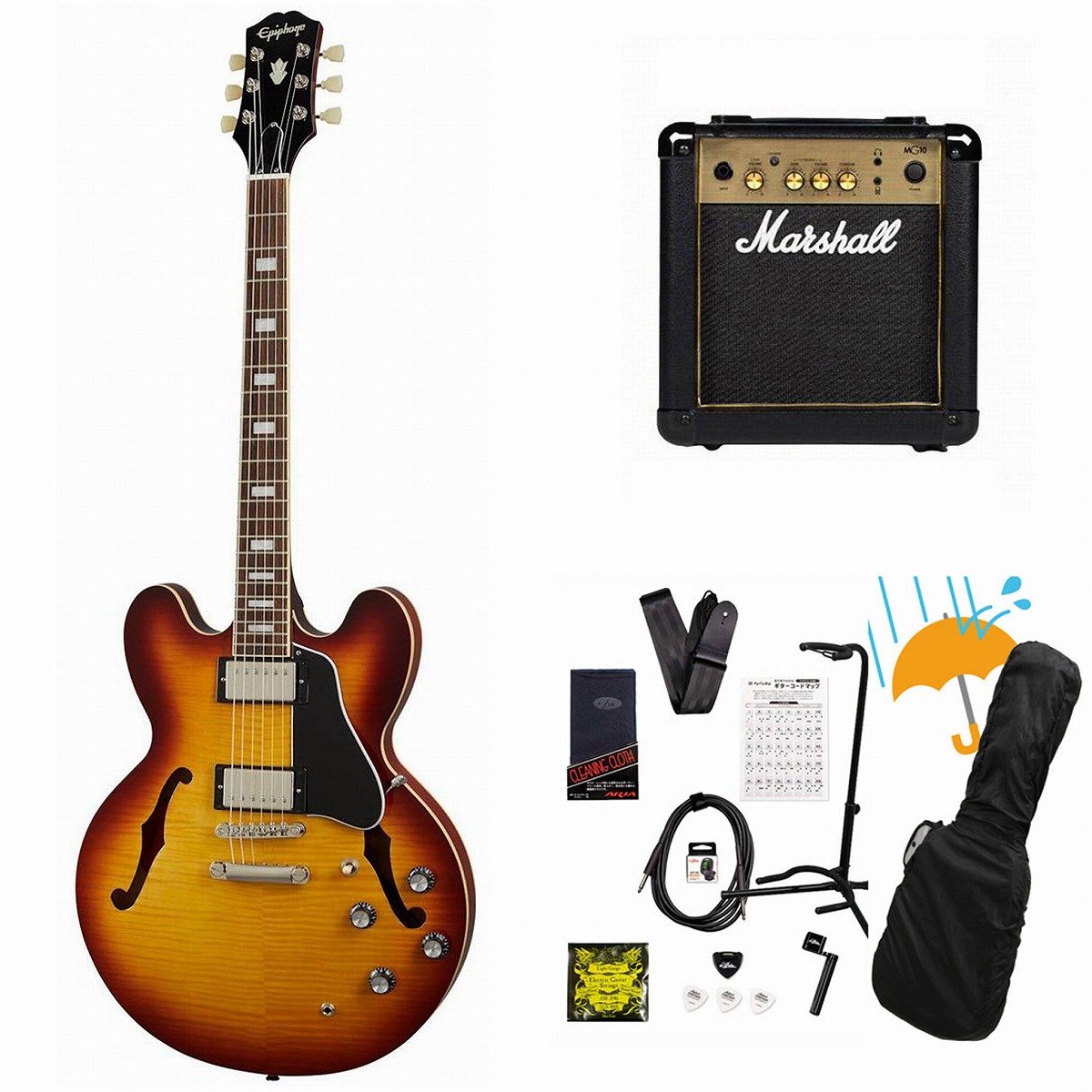Epiphone / Inspired by Gibson ES-335 Figured Raspberry Tea Burst