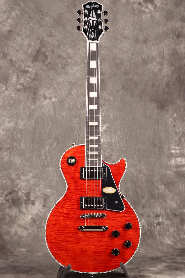 ま*り様 Epiphone Les Paul レスポールタイプ Gibson Epiphone / Inspired by Gibson Les Paul Custom Figured Transparent