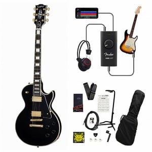 Epiphone / Inspired by Gibson Custom Les Paul Custom Ebony  録音＆セッションで上達！Fender Link I/O付き13点セット