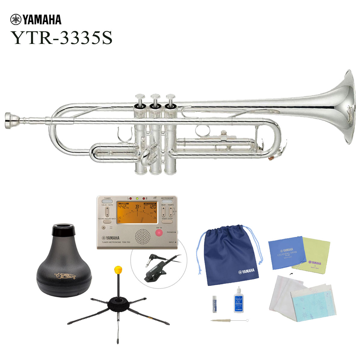 YAMAHA / YTR-3335S スタンダード トランペット 銀メッキ仕上 リバース