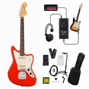 Fender / Player II Jaguar Rosewood Fingerboard Coral Red  録音＆セッションで上達！Fender Link I/O付き13点セット