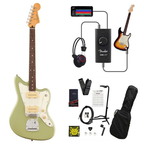 Fender / Player II Jazzmaster Rosewood Fingerboard Birch Green  録音＆セッションで上達！Fender Link I/O付き13点セット