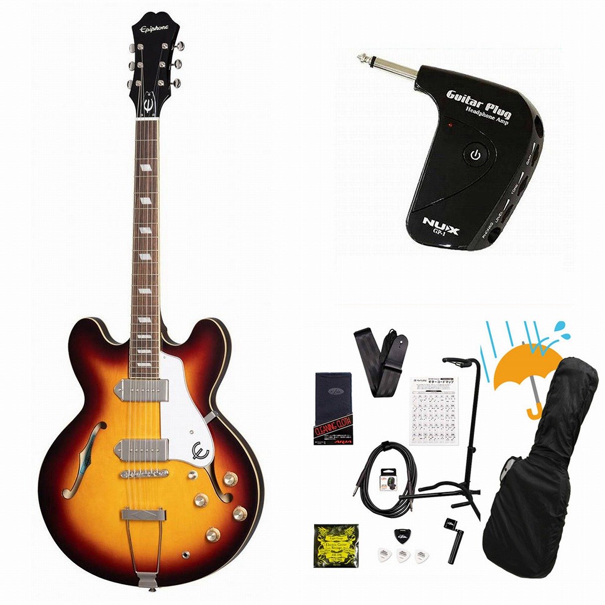 Epiphone / Casino Vintage Sunburst カジノ GP-1アンプ付属エレキ