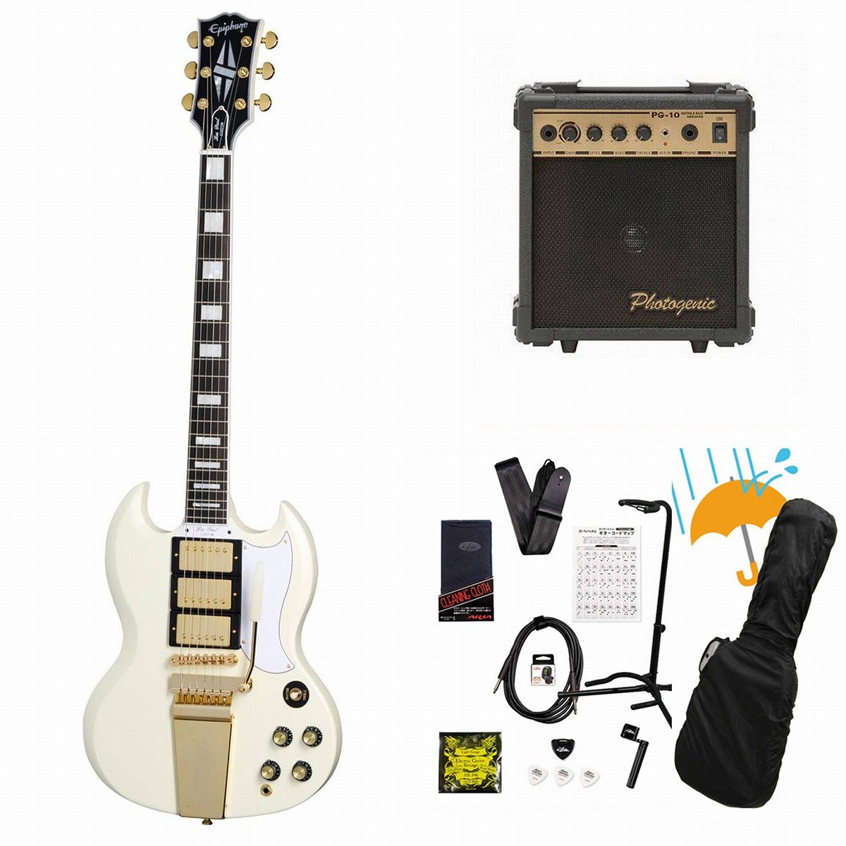 1130-121 【ECO割】 エピフォン　SG　弦、カバー付 SG Tribute Plus/Cherry Burst: エレキギター｜三木楽器公式通販サイト