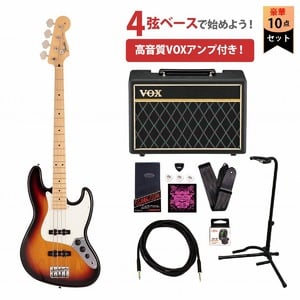 Fender / Made in Japan Hybrid II Jazz Bass Maple Fingerboard 3-Color Sunburst フェンダーVOXアンプ付属エレキベース初心者セット