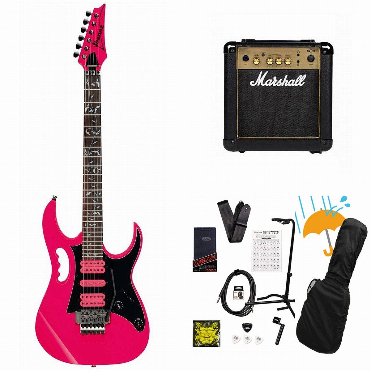 エレキギター Marshall アンプセット ピンク ⚠️早い者勝ち Ibanez / Steve Vai Signature Model JEMJRSP-PK (Pink) [限定モデル