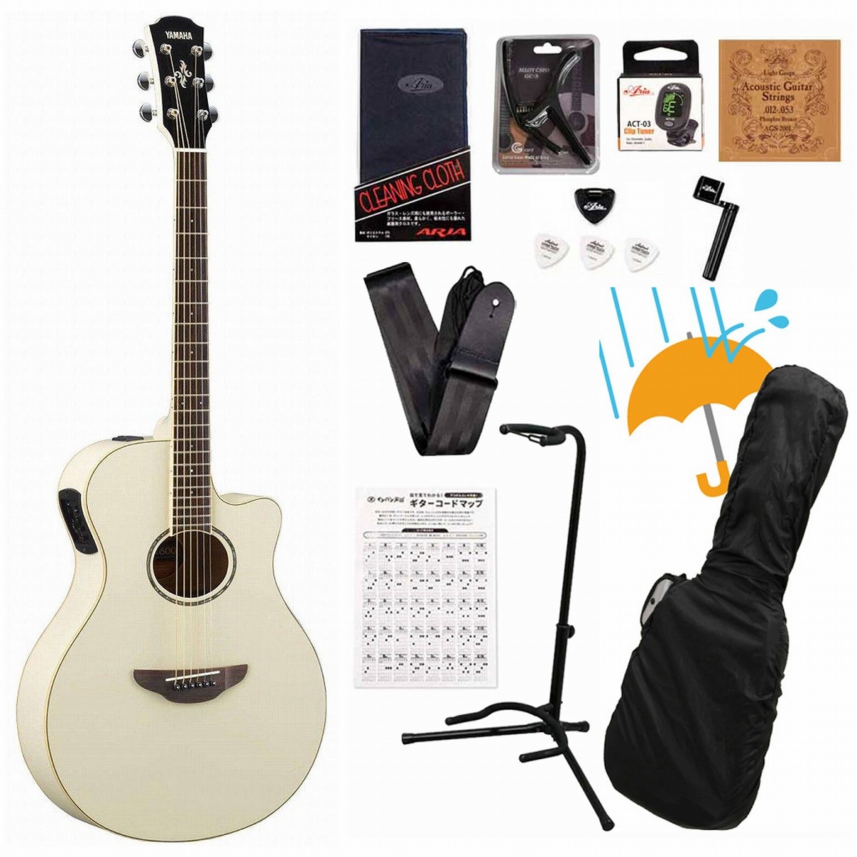 YAMAHA / APX600 VW (Vintage White) 【薄胴エレアコ】 APX-600VW