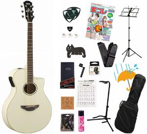 YAMAHA / APX600 VW (Vintage White) 【薄胴エレアコ】  APX-600VWアコギ弾き語りてんこ盛り18点初心者セットR