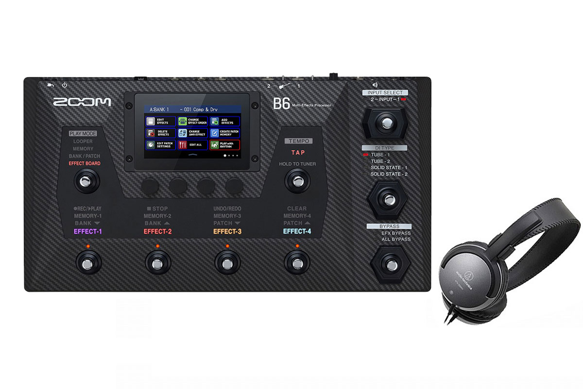 ZOOM / B6 Multi-Effects Processor [ヘッドフォンプレゼント