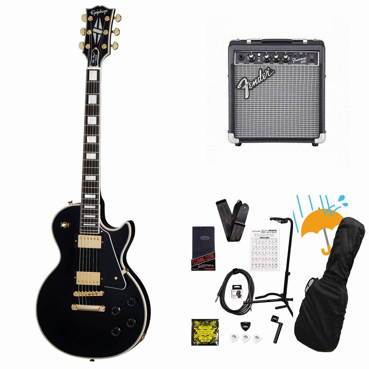 Epiphone Inspired by Gibson レスポールカスタム Epiphone / Inspired by Gibson Custom Les Paul Custom Ebony Fender