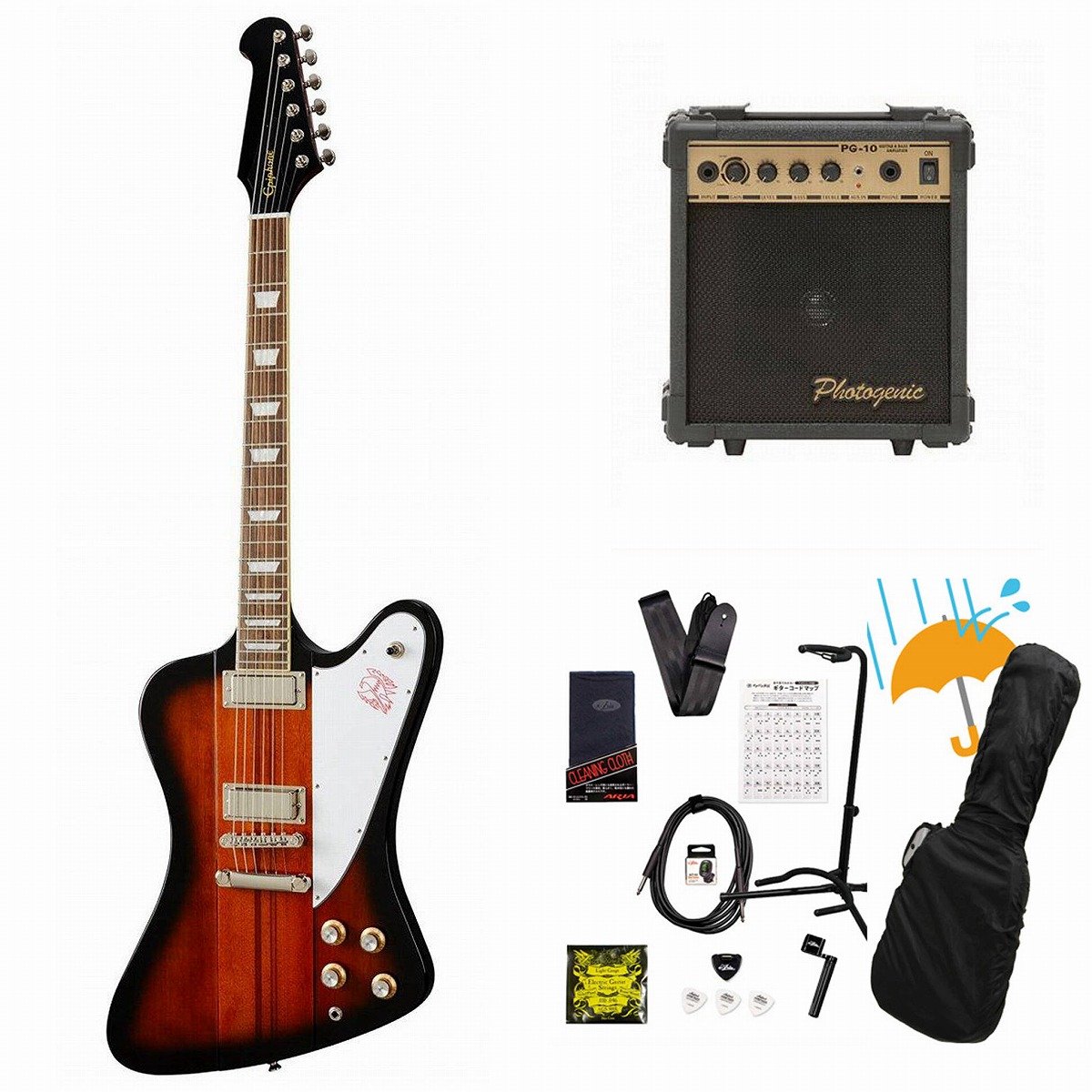 EPIPHONE Firebird VintageSunburst エレキギター Epiphone Firebird - Vintage Sunburst | Cream City Music