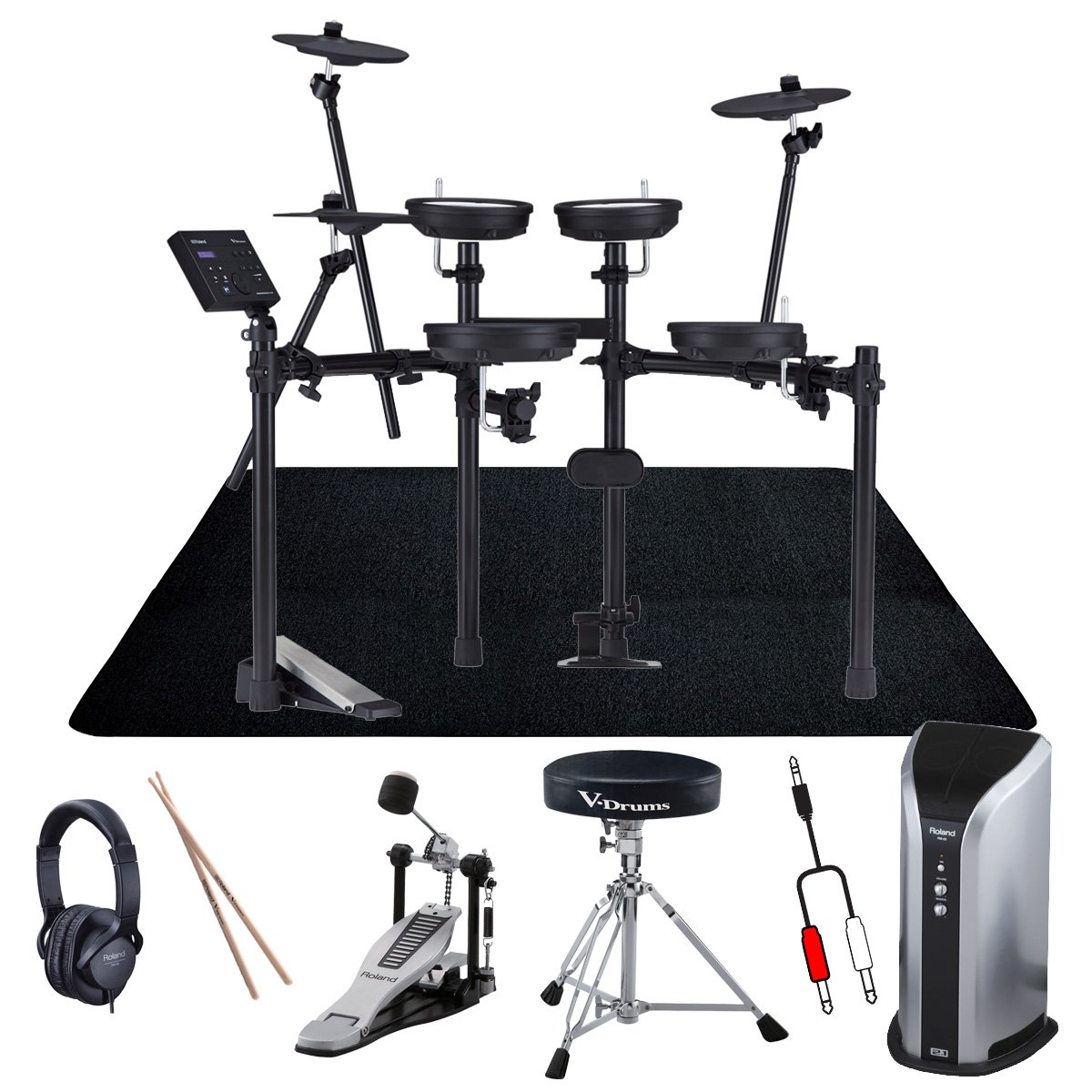 Roland / TD-07DMK 純正DAP-3XとPM-03モニターのエクストラセット w