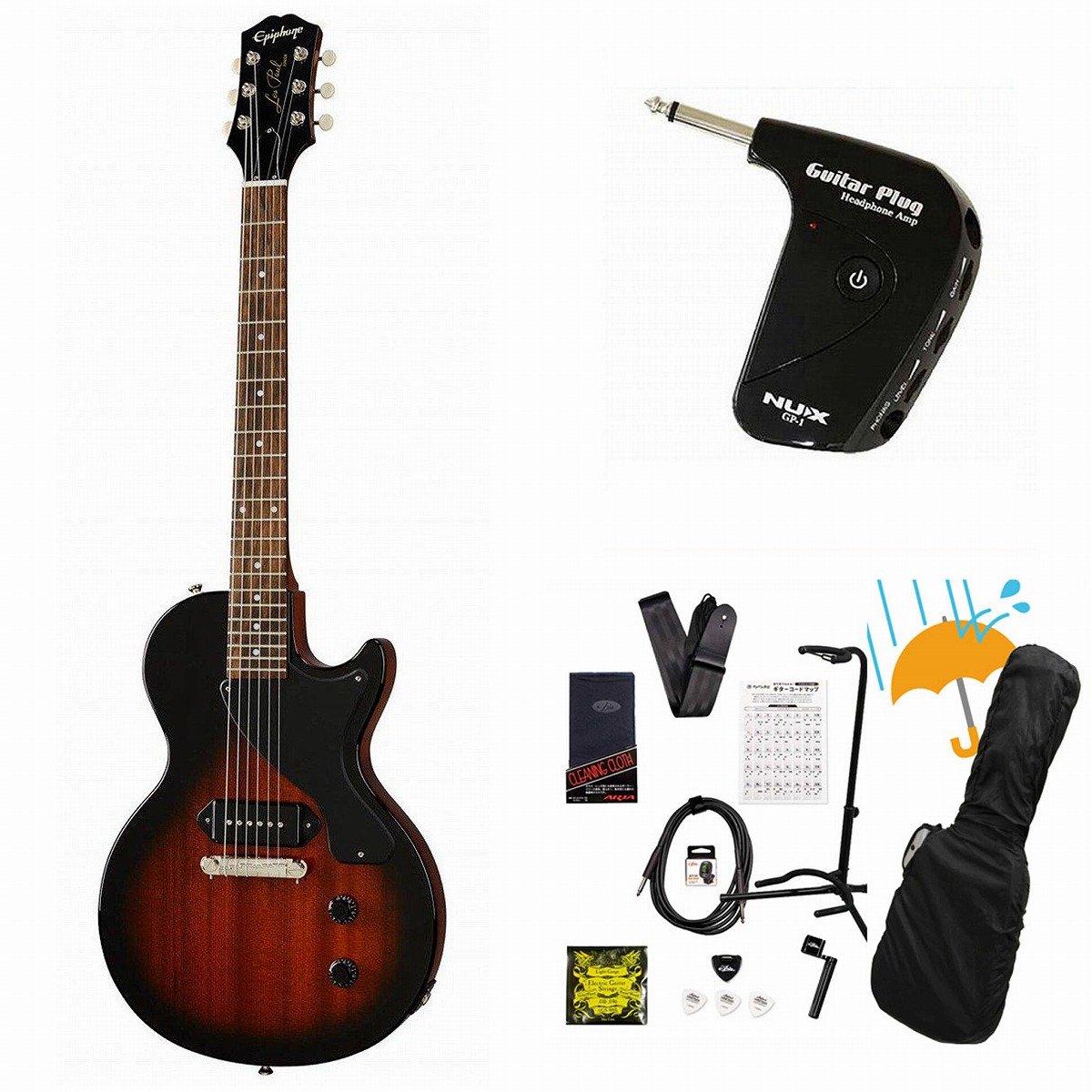 Epiphone Les Paul Junior タバコバースト エレキギター GUITARRA EPIPHONE LES PAUL JUNIOR VINTAGE TOBACCO SUNBURST