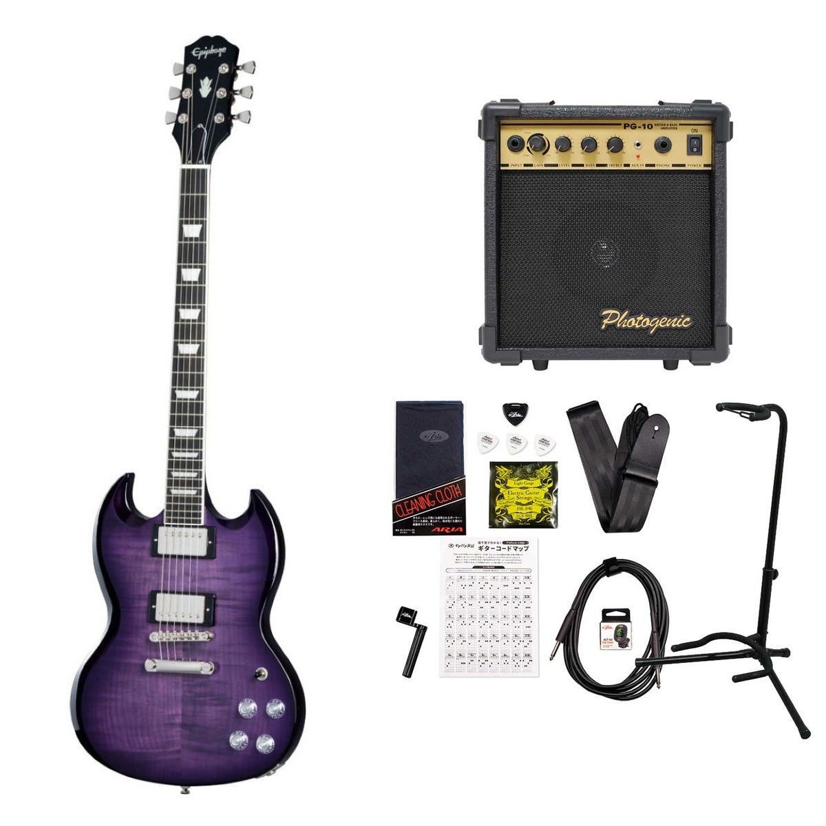 Epiphone / Inspired by Gibson SG Modern Figured Purple Burst