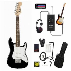 Squier / Mini Strat Laurel Fingerboard Black ミニギター 録音