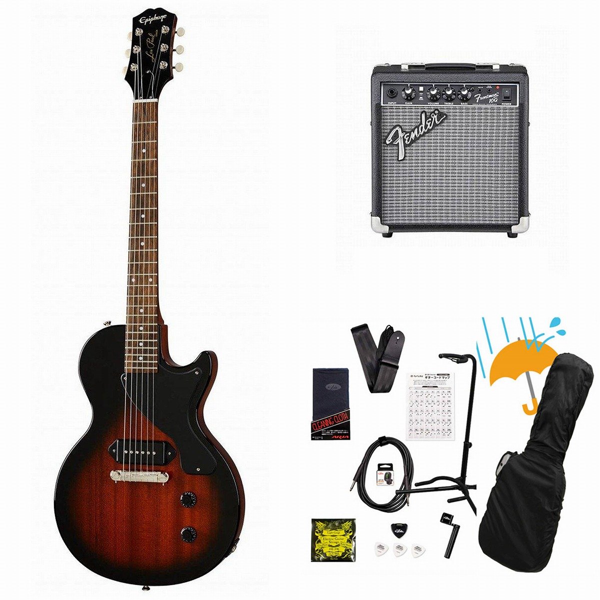 Epiphone / Inspired by Gibson Les Paul Junior Tobacco Burst レス