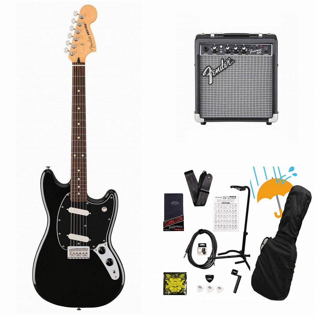 Fender Player II Mustang エレキギター初心者セット Fender / Player II Mustang Rosewood FB Black エレキギター Fender
