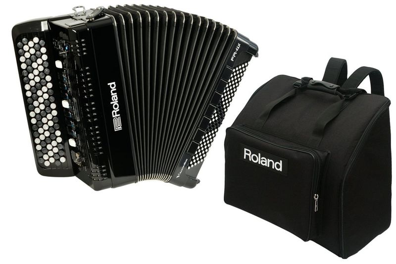Roland ローランド / V-Accordion FR-4XB BK【純正ケース BAG-FR-3