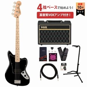 Squier by Fender / Affinity Series Jaguar Bass H Black,Maple VOX