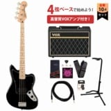 Squier by Fender / Affinity Series Jaguar Bass H Maple FB Black PG 