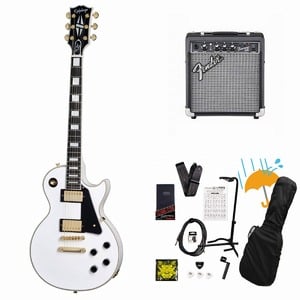 Epiphone / Inspired by Gibson Custom Les Paul Custom Alpine White Fender 10Wアンプ付属エレキギター初心者セットR