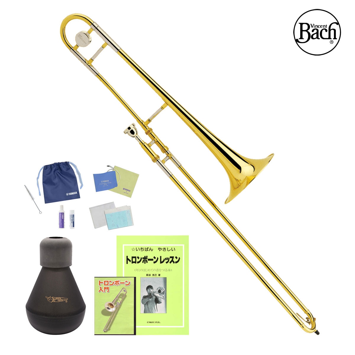 トロンボーン(テナートロンボーン)ミュートセット Bach / TB-600GL バック テナートロンボーン ラッカー仕上げ《自宅練習