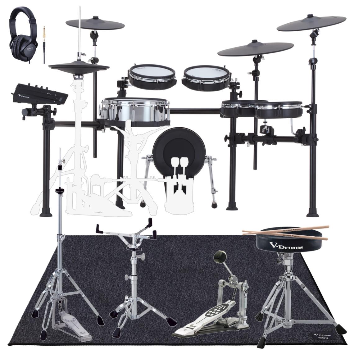 Roland / TD713 V-Drums オプションフルセット パール・ハードウェアと