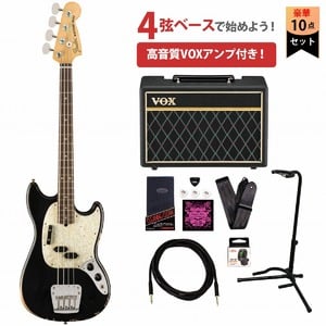 Fender / JMJ Road Worn Mustang Bass BlackVOXアンプ付属エレキベース初心者セット