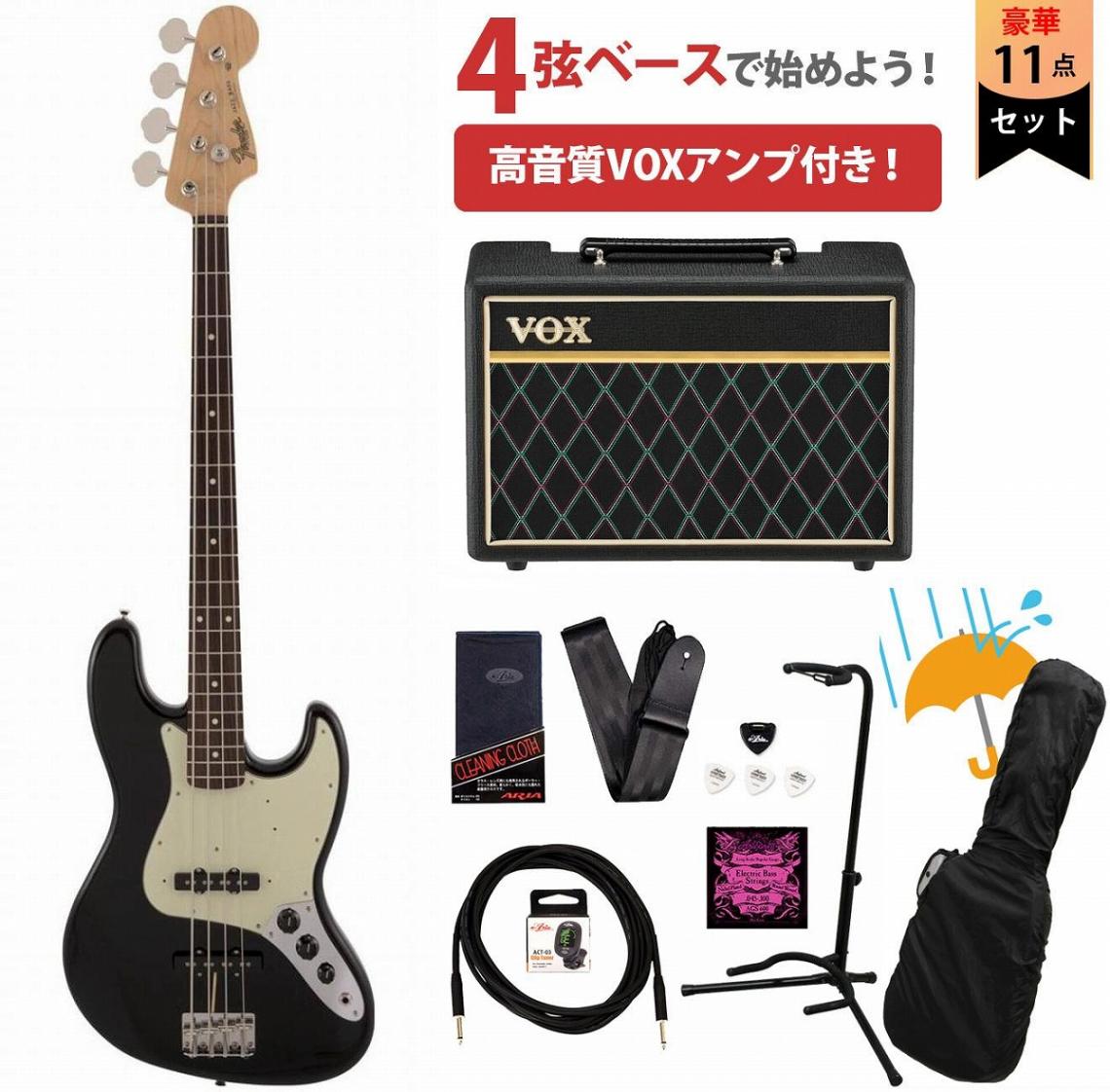 Fender / Made in Japan Traditional 60s Jazz Bass Rosewood FB Black