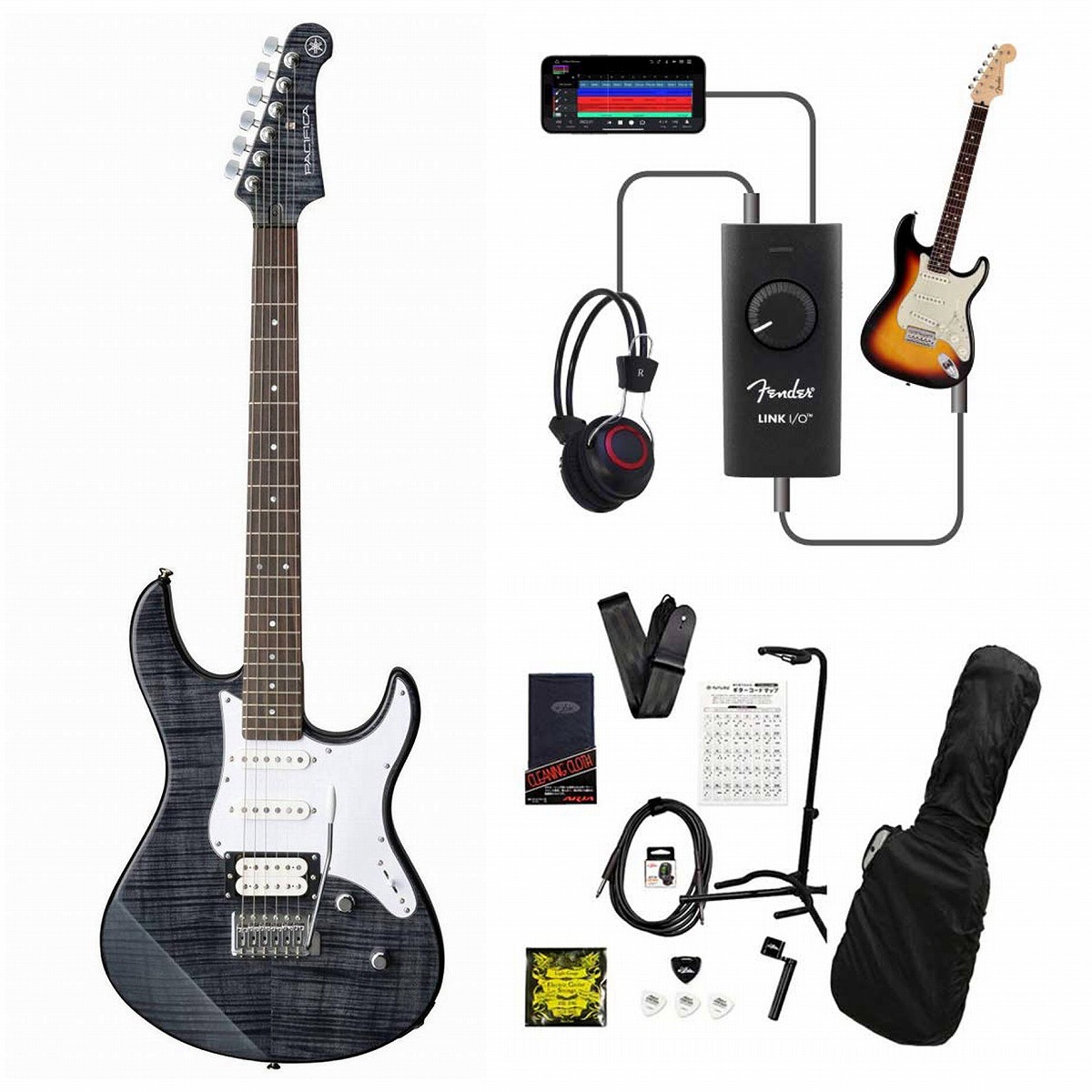 YAMAHA / PACIFICA212VFM TBL(トランスルーセントブラック) 録音