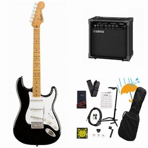 Squier by Fender / Classic Vibe 50s Stratocaster Maple FB Black エレキギター YAMAHA GA15IIアンプ付属初心者セットR