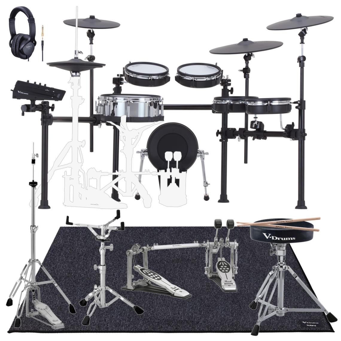 Roland / TD713 V-Drums ツインペダル・フルセット パール・ハード