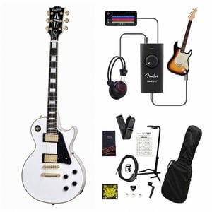 Epiphone / Inspired by Gibson Custom Les Paul Custom Alpine White  録音＆セッションで上達！Fender Link I/O付き13点セット