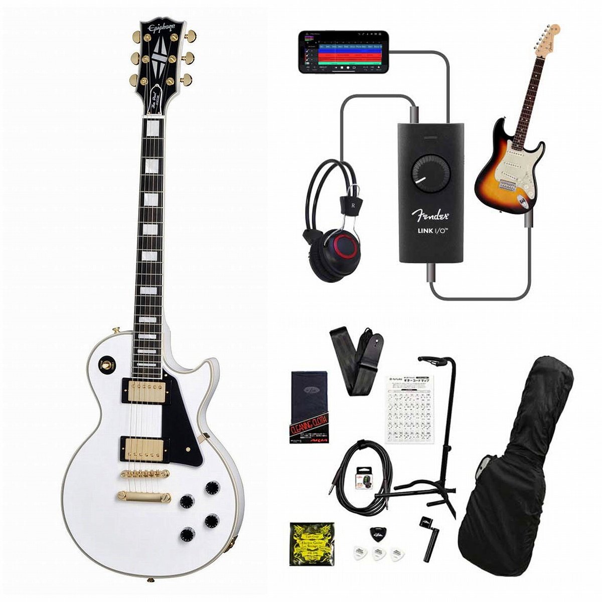 【Rayer59】Epiphone レスポール ジャンク（音出ず） Epiphone / Inspired by Gibson Custom Les Paul Custom Alpine White