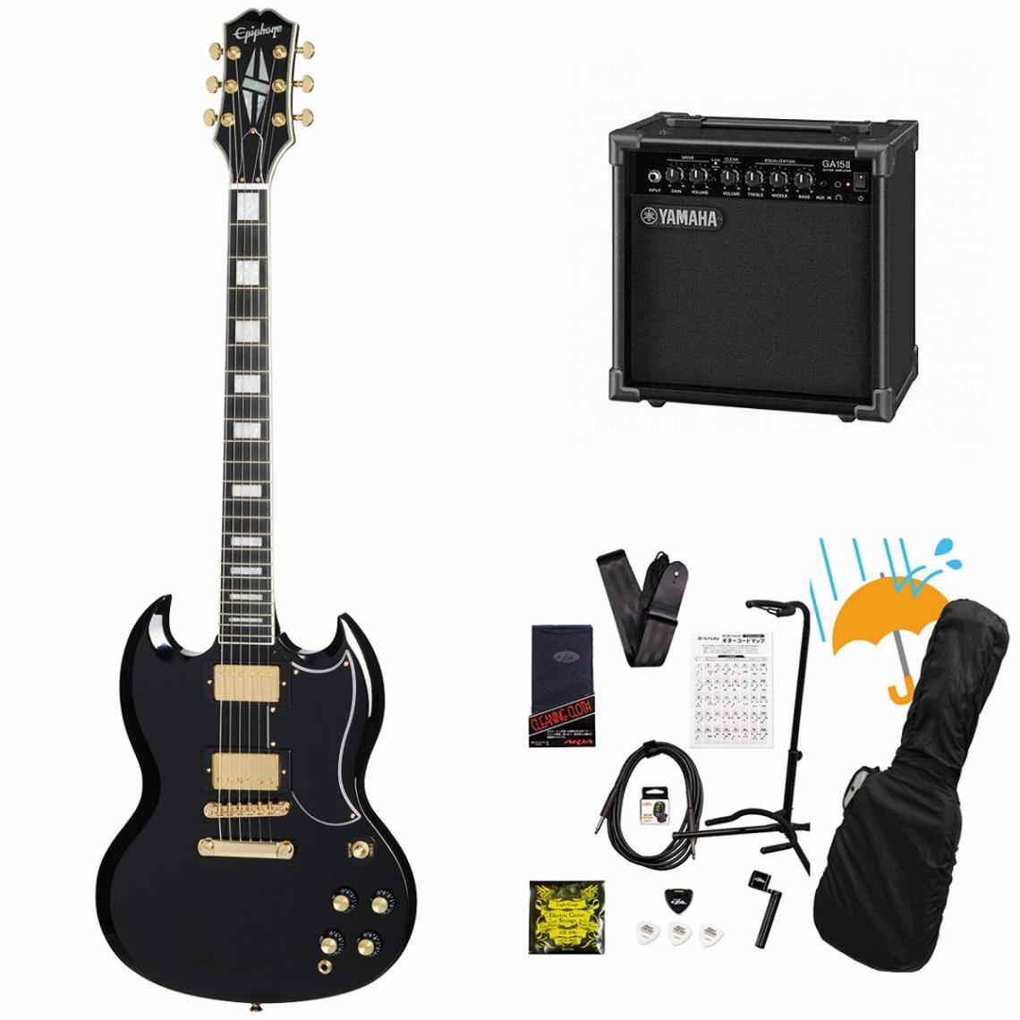 Epiphone / Inspired by Gibson SG Custom Ebony エピフォン YAMAHA
