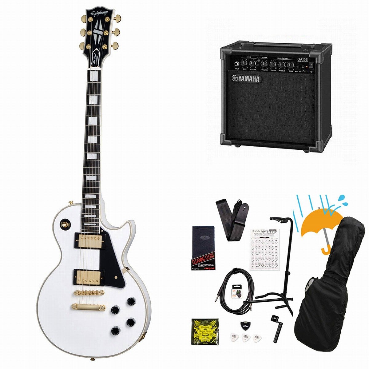 Epiphone / Inspired by Gibson Custom Les Paul Custom Alpine White