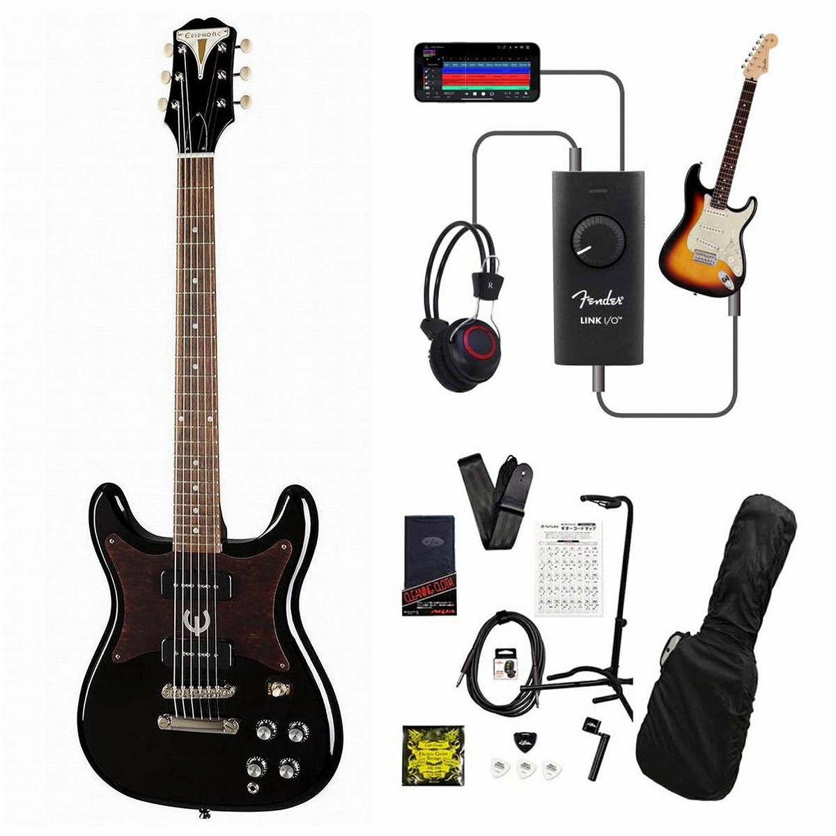 Epiphone / Wilshire P-90 Ebony (EB) 録音＆セッションで上達！Fender