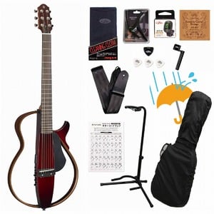 YAMAHA / SLG200S CRB （クリムゾンレッドバースト） ヤマハ サイレントギター SLG-200S アコギ エレアコ スチール弦仕様アコギ入門豪華12点初心者セットR