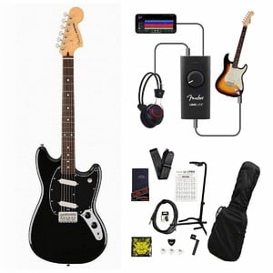 Fender / Player II Mustang Rosewood Fingerboard Black  録音＆セッションで上達！Fender Link I/O付き13点セット