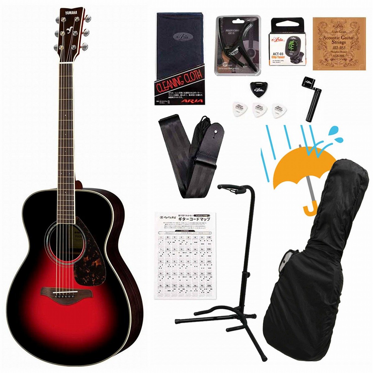 【値下げ！おまけ付き】YAMAHA アコギFS-830 DSR 付属付 YAMAHA / FS830 Dusk Sun Red （DSR） ヤマハ フォークギター
